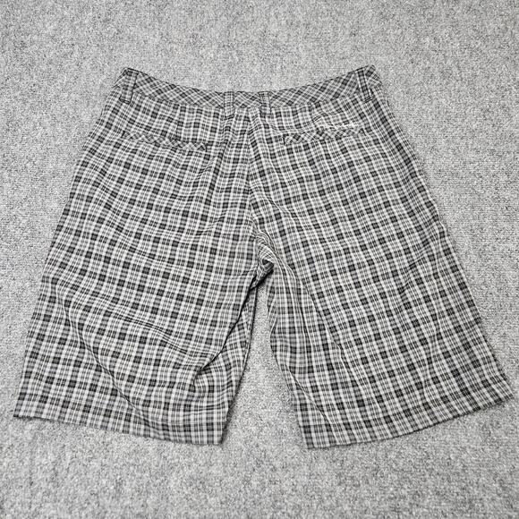 Travis Mathew Shorts Size 32 Gray Black Plaid Golf Active Performance Stretch - Picture 2 of 6